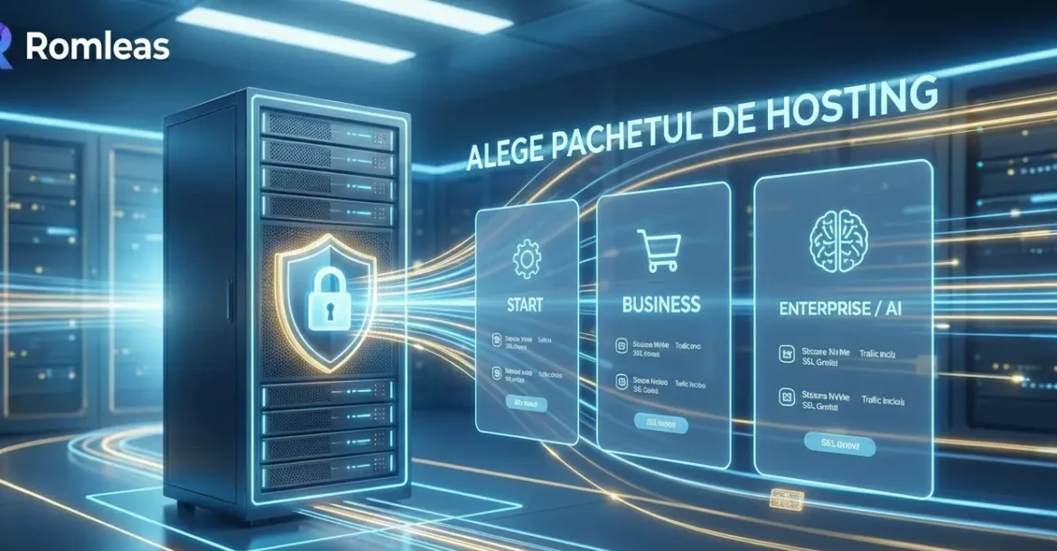 Cum alegi pachetul de găzduire web potrivit? Ghidul complet pentru performanță și securitate